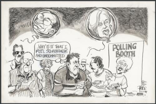 Why is it that I feel so apathetic and uncommitted - NSW Elections, 1999 [picture] / Pryor