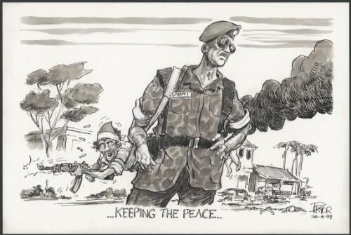 Keeping the peace- Abri, 1999 [picture] / Pryor