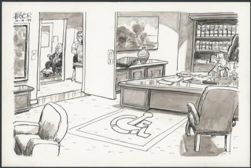 Costello's office - wheelchair access only - GST, 1999 [picture] / Pryor