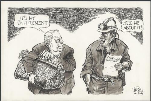 It's my entitlement - Tell me about it! - Oakdale closure, 1999 [picture] / Pryor