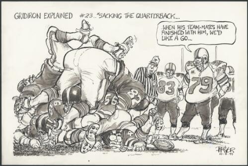 Gridiron explained #23 - Sacking the quarterback - Football used as referendum question, with Howard and Beazley, 1999 [picture] / Pryor