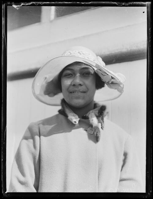 Princess Elisiva Fusipala Tauki'onetuku of Tonga during visit to New South Wales, ca. 1930 [picture]