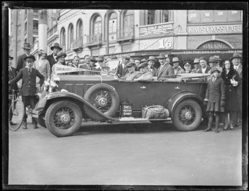 William Hatfield, with Wilson, for his driving tour to Darwin from Darlinghurst, New South Wales, 31 July 1931, 1 [picture]
