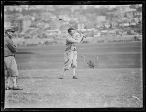 Australian golfer G. Thompson during a golf tournament, New South Wales, 18 June 1932 [picture]
