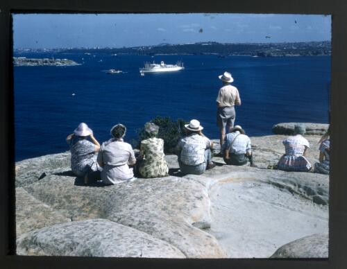 Monterey, leaving from Northhead, Sydney, New South Wales [picture] / [Frank Hurley]