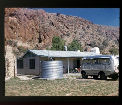 The tourist lodge at Glen Helen, Central Australia [picture] / [Frank Hurley]