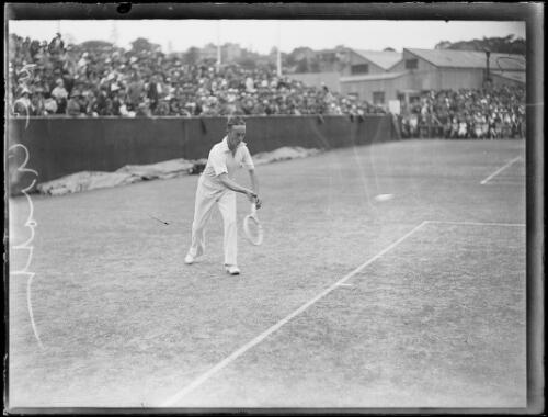 Tennis player Vivian McGrath playing a forehand return, New South Wales, 12 December 1933 [picture]