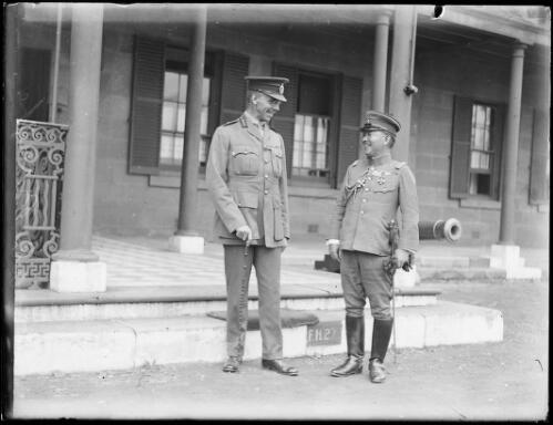General Julius Henry Bruche with another man, New South Wales, ca. 1927 [picture]