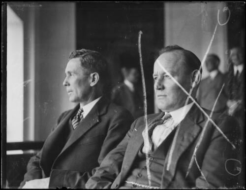 Mr Joseph Benedict Chifley and Mr C. James, New South Wales, ca. 1920s [picture]