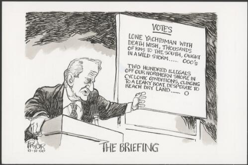 The briefing with Philip Ruddock, 2000 [picture] / Pryor