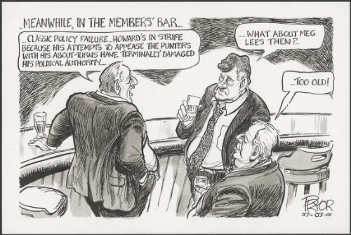 Meanwhile, in the Members' bar, 2001 [picture] / Pryor