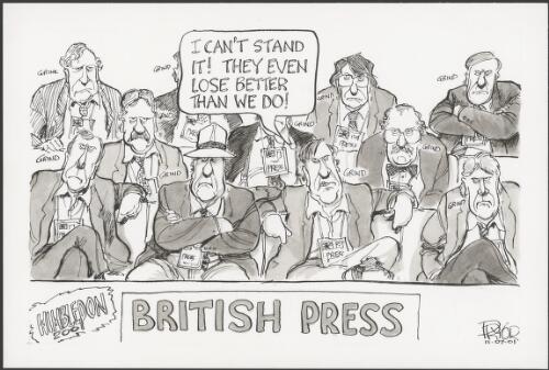 British Press at Wimbledon, England, 2001 [picture] / Pryor