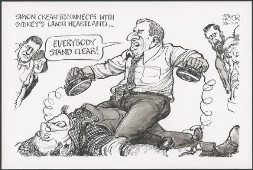 Simon Crean reconnects with Sydney Labor heartland, 2001 [picture] / Pryor
