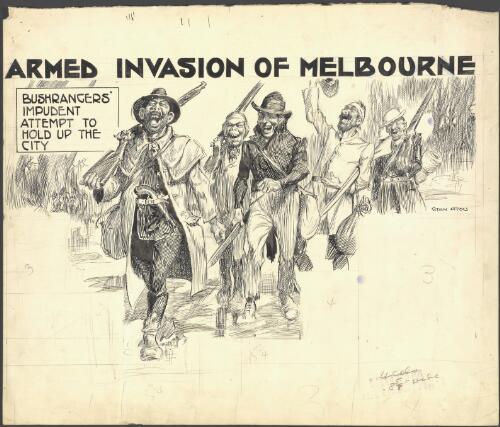 Armed invasion of Melbourne [picture] / Stan Cross