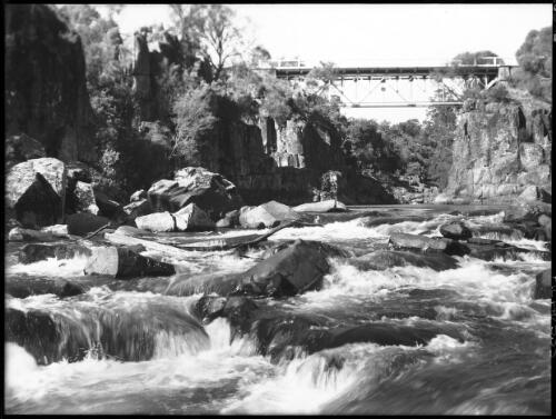 Cora Lynn, close up of cascades [picture] : [Launceston, Tasmania] / [Frank Hurley]
