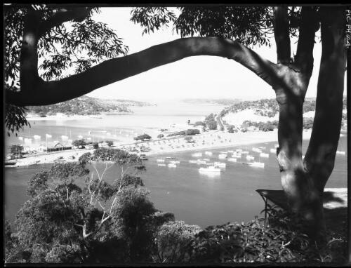 Spit through tree arch [2] [picture] : [Sydney Harbour, New South Wales] / [Frank Hurley]