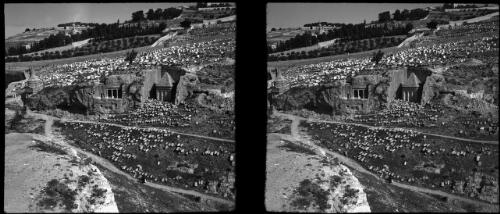 Jewish graves on hill slope of Mt Olives [Jerusalem] [picture] / [Frank Hurley]