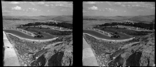 The Seven Sister hairpin bends on the road to Jerusalem, a detour now evades this treacherous section of road [picture] / [Frank Hurley]