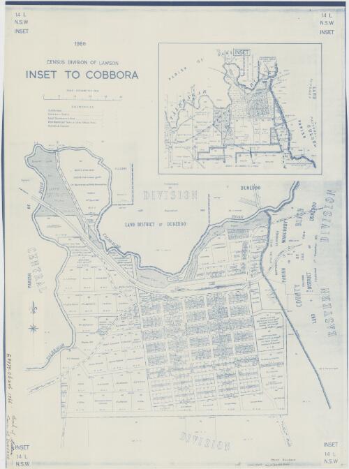 1966 Census Division of Lawson, inset to Cobbora [cartographic material]