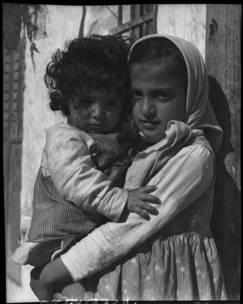 Children of Bokharran parents born in Jerusalem [picture] / [Frank Hurley]