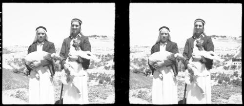 Arab shepherds, Jerusalem [picture] / [Frank Hurley]