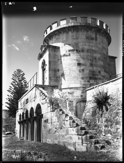 Watch tower & powder mag [magazine] [picture] : [Port Arthur, Tasmania] / [Frank Hurley]