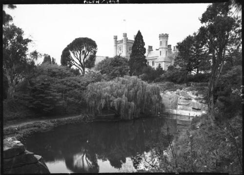 Various scenes Government House & grounds [with trees and lily pond] [picture] : [Hobart, Tasmania] / [Frank Hurley]