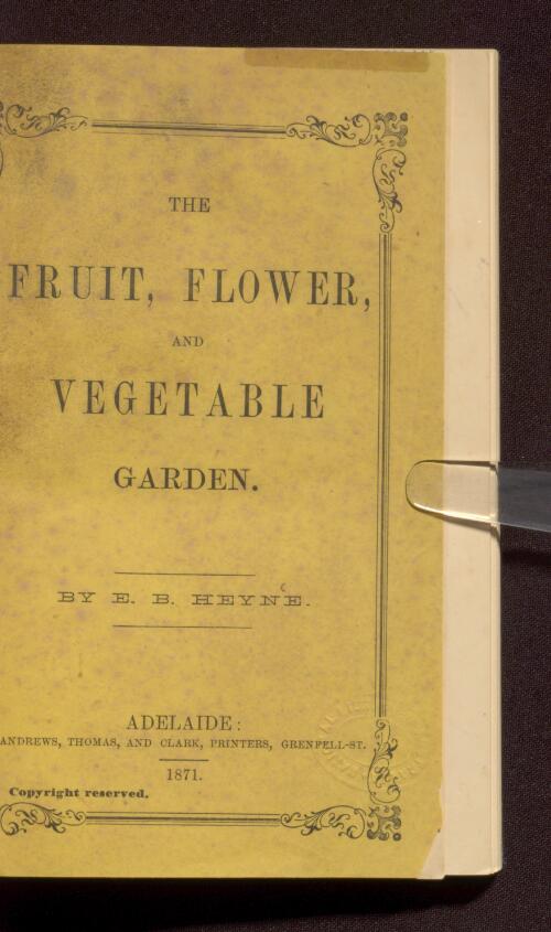 The fruit, flower and vegetable garden
