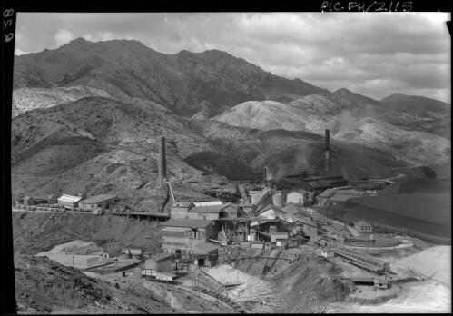 Mt. Lyell Refinery [picture] : [Queenstown, Tasmania] / [Frank Hurley]