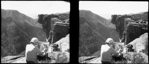 Blue Mountains, NSW [Kanangra Walls, twenty-five miles from Jenolan Caves] [picture] : [Blue Mountains, New South Wales] / [Frank Hurley]