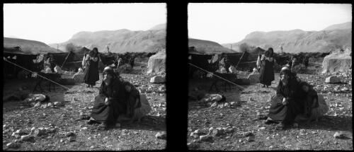 Bedouin camp on way to Maan [picture] : [Jordan, World War II] / [Frank Hurley]
