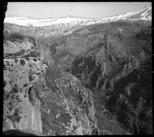 Wady [river] Qadisha Lebanon [picture] : [Lebanon, World War II] / [Frank Hurley]