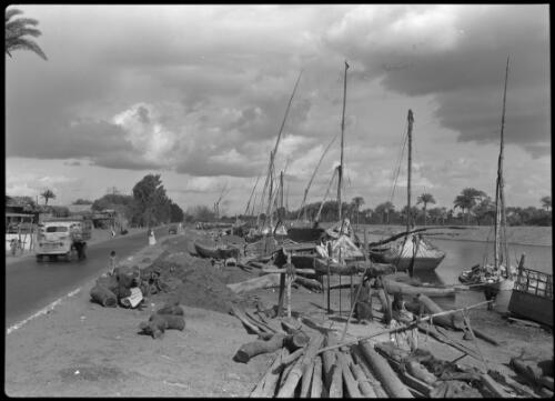 Scene on Sweetwater Canal on way to Ismalia [picture] : [Egypt, World War II] / [Frank Hurley]