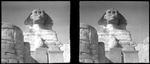 Sphinx & the pyramid of Kefren, Cairo [1] [picture] : [Egypt, World War II] / [Frank Hurley]