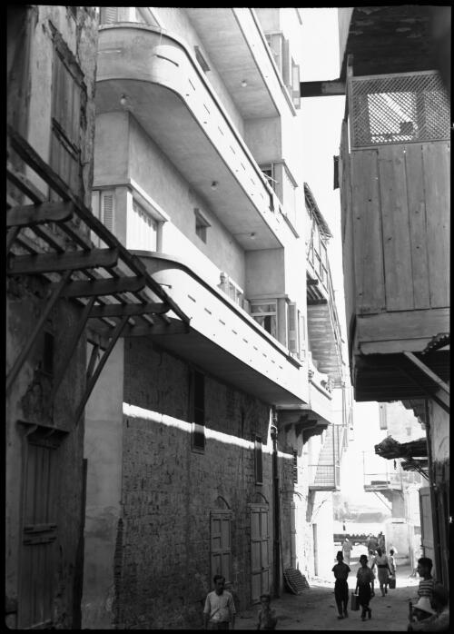 The old & the new street in Sidon, Syria [picture] : [Syria, World War II] / [Frank Hurley]