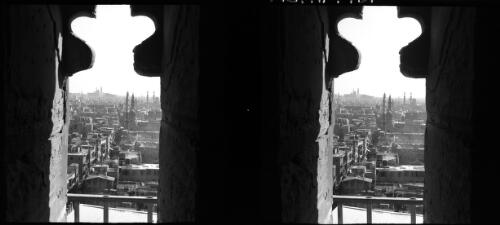 View over old Cairo from Minaret of Qalaun Mosque [picture] : [Egypt, World War II] / [Frank Hurley]