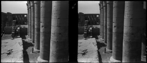 The Great Colonnade of Horemheb, Temple of Luxor [picture] : [Egypt, World War II] / [Frank Hurley]