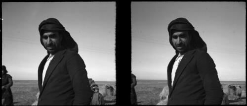 Scenes taken around a Bedouin camp near Tartous Syria [portrait of a man] [picture] : [Syria, World War II] / [Frank Hurley]