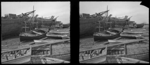 Rouad Isld. [boat building yard] [picture] : [Syria, World War II] / [Frank Hurley]