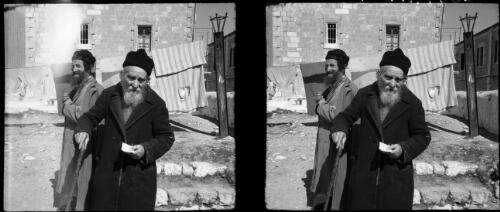 Scenes in Jerusalem mostly portrait stuff [portrait of two men] [picture] / [Frank Hurley]