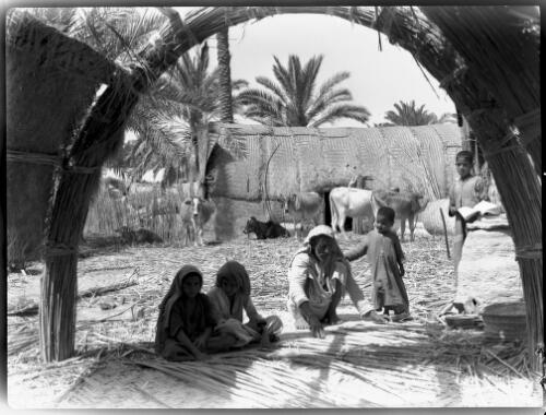 Vistas in Chubaish Village [viewed from inside a house, 1944] [picture] : [Iraq, World War II] / [Frank Hurley]