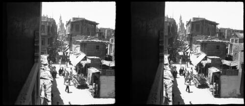 In the Mousky where are the bazaars [picture] : [Cairo, Egypt, World War II] / [Frank Hurley]
