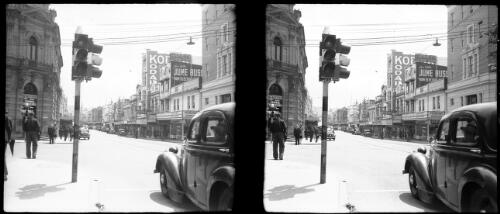 [Elizabeth Street, Hobart, with businesses and traffic] [picture] : [Tasmania] / [Frank Hurley]