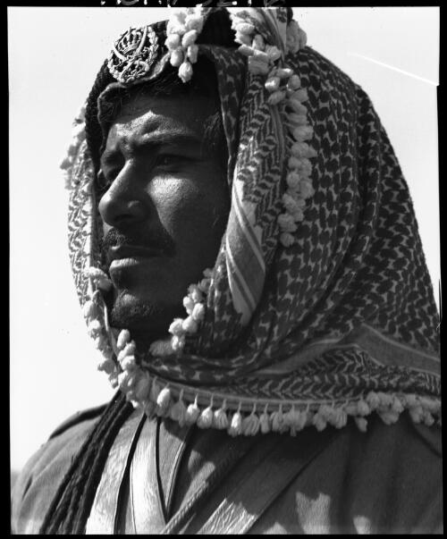 Head studies of Arab Legionaires, Azrak Arab Legion, Trans Jordan [picture] : [Portrait Studies, Libya, World War II] / [Frank Hurley]