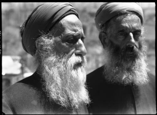 [The High Priests of the Samaritans] [picture] : [Portrait Studies, Libya, World War II] / [Frank Hurley]