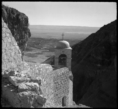 View Jordan valley from Mt Quarantine [Mount of Temptation] [picture] / [Frank Hurley]
