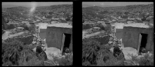 Nazareth [with figure and hut in foreground] [picture] / [Frank Hurley]