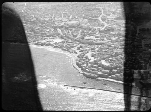 Palestine Potash and Dead Sea [aerial view of unidentified town] [picture] / [Frank Hurley]