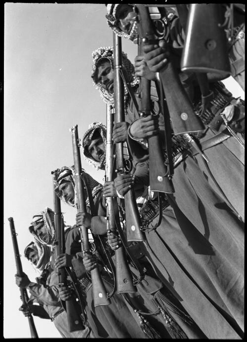 Men of the Trans-Jordan Arab Legion [picture] : [Jordan] / [Frank Hurley]