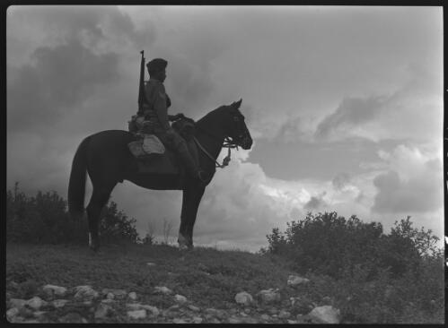 Senussi Patrol Cyrenaica [ca. 1940-1946] [picture] : [Barqah, Libya] / [Frank Hurley]